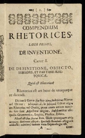 1-69, Liber Primus. De Inventione.