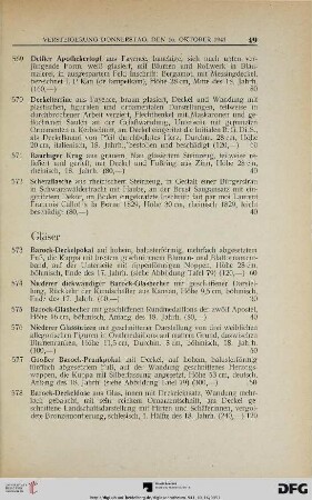 Gläser (Nr. 573-602)