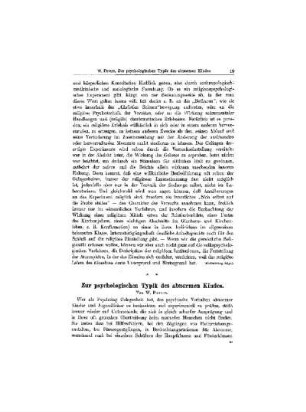 Zur psychologischen Typik des abnormen Kindes