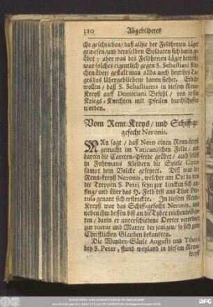 Vom Renn-Kreys/ und Schiff-gegefecht Neronis.