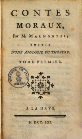Contes moraux, 1