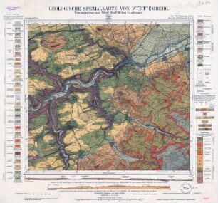 [7519] Rottenburg-Bietenhausen, Geologische Spezialkarte von Württemberg