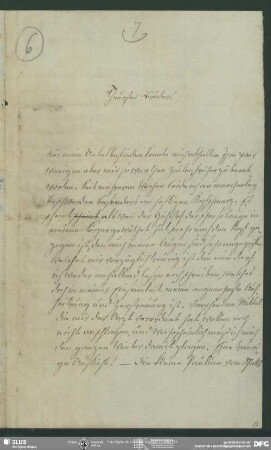 Eigenh. Brief von Charlotte Schlegel an August Wilhelm von Schlegel, Harburg, 1829