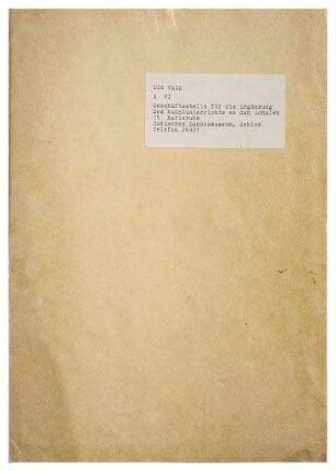 Die Vase Gruppe G VI (Textbuch zur Werkbundkiste)