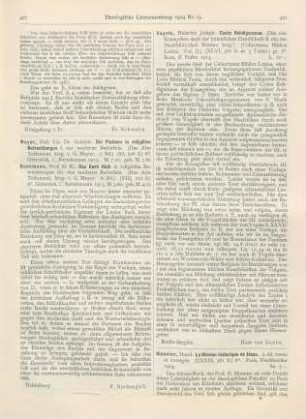 422-423 [Rezension] Monnier, Henri, La Mission historique de Jésus. 2 éd. revue et corrigée