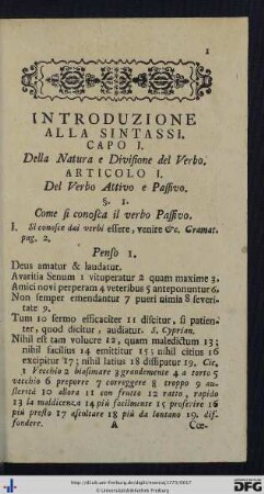 Introduzione Alla Sintassi.