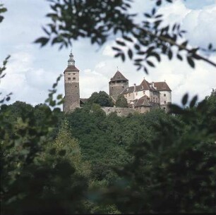 Österreich. Stadtschlaining. Burg Schlaining (1271 erwähnt). Gesamtansicht