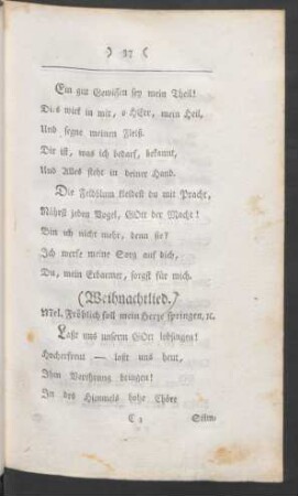 Weihnachtslied.