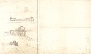 Hildebrand, Adolf von; München; Pinakotheken, Erweiterung - Teilgrundrisse, Ansicht, Perspektiven