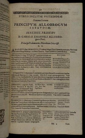 Stirpis Inclytae Witikindeae Stemma Sextum Principum Allobrogum Sabaudiae.