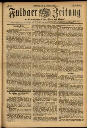 Ausgabe vom Mittwoch, den 27. Februar 1895.