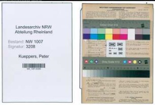 Entnazifizierung Peter Kueppers , geb. 29.11.1912 (Masch.Schlosser)