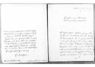 Maximilian von Bodman, Kork, an Johann Baptist Bekk: Ruhige Nacht; Reise nach Kehl zwecks Vorbereitungen der Abwehr, 23.09.1848, Bl. 25 - 26.