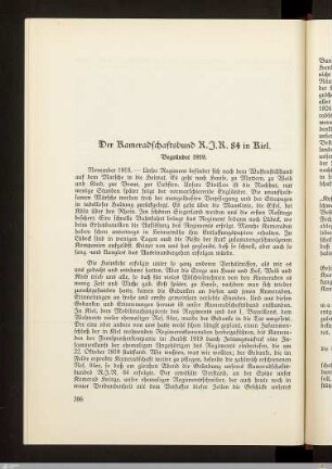 Der Kameradschaftsbund R.I.R. 84 in Kiel