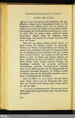 Siebenundzwanzigstes Kapitel: Auge Um Auge