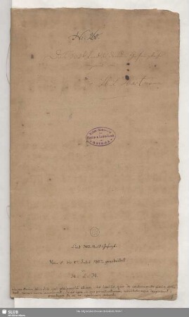 Partitur [autograph]