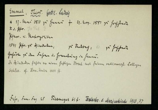 Emmel, Theod. Gottl. Ludwig
