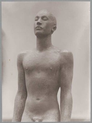 Adam, Detail, 1919/20, Gips farbig gefasst