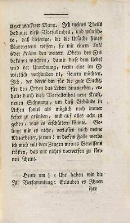Nöthige Beylage zur Schrift, welche unter dem Titel: 'Nöthige Beylage' zur Schrift 'über Freymaurer - erste Warnung', und zwar unter dem Motto: 'hic murus aheneus esto, nulla pallescere culpa' erschienen ist