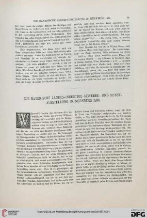Die bayerische Landes-Industrie-Gewerbe- und Kunst-Ausstellung in Nürnberg 1896