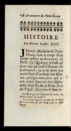Histoire Du Prince Kader Bilah.