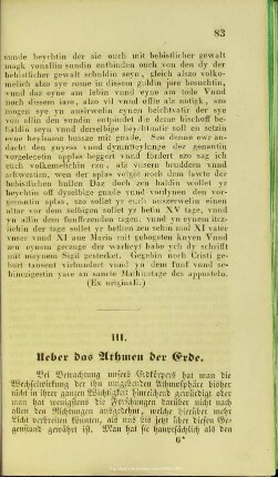 Ueber das Athmen der Erde