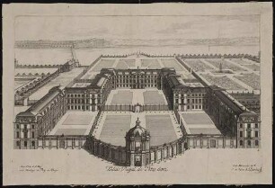 Ansicht des Stadtschlosses Potsdam von der Stadtseite im Zustand um 1700