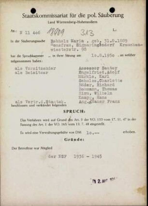 Rebholz, Maria
