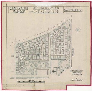 Belegungspläne Reformation (Originale) Südwestkirchhof Stahnsdorf - Gartenblock I,II