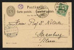 Postkarte vom 28.02.1902