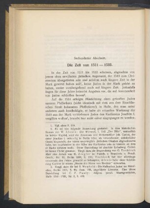 16. Die Zeit von 1511 - 1532