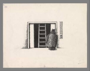 Ohne Titel (Leiter im Aufzug)