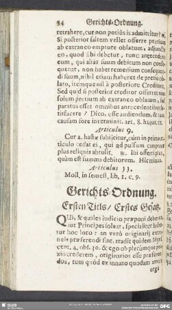 Gerichts-Ordnung