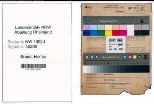 Entnazifizierung Hertha Brand, geb. 11.06.1890 (Kommanditistin)