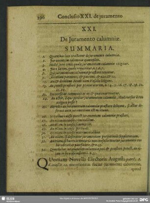 XXI. De Juramento calumniae