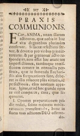 307-333, Praxis Communionis