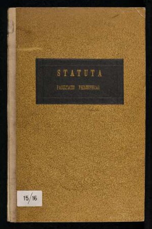 Statuta Facultatis Philosophicae