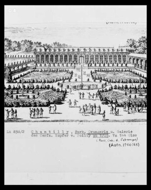 Chantilly, Schlosspark, Orangerie Galerie des Cerfs