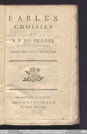 Fables Choisies