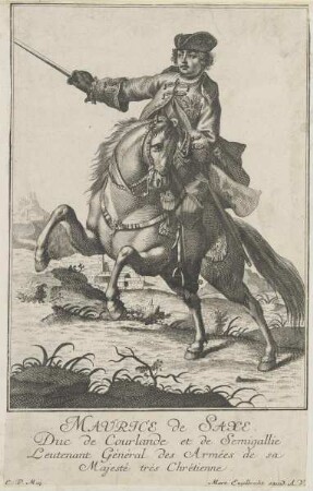 Bildnis des Maurice de Saxe