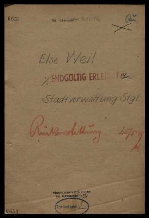 Weil, Else geb. Levi