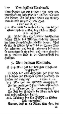 9. Vom Ehestande