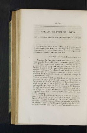 Attaque et prise de Lagos.