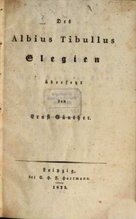 Elegien
