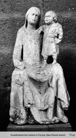 Thronende Madonna mit Engeln und Stiftern : Thronende Madonna