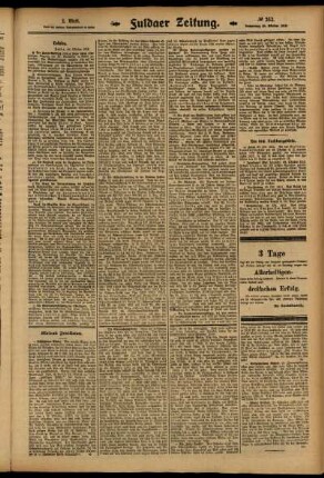 Zweite Ausgabe vom Donnerstag, den 30. Oktober 1913.