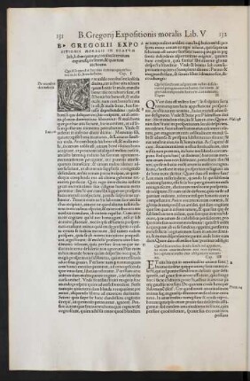 B. Gregorii Expositionis Moralis In Beatum Iob, Liber quintus ...