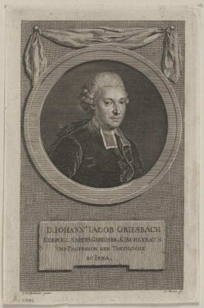 Bildnis des Iohann Iacob Griesbach