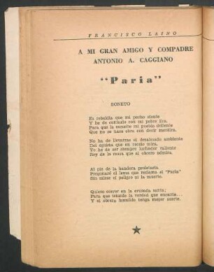 "Paria" : Soneto