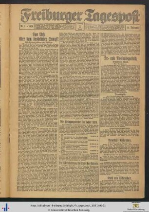 Nr. 1-29 (Januar 1921)